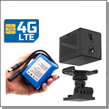 Миниатюрная 4G камера JMC-AC3-4G с аккумулятором 3000 + переходник