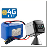 Мини 4G камера JMC-AC70-4G-Dual с аккумулятором 9800 + переходник