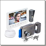 Комплект: цветной видеодомофон Eplutus EP-4815 и электромеханический замок Anxing Lock-AX091